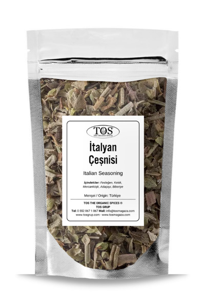 TOS The Organic Spices İtalyan Çeşnisi 100 gr Italian Seasoning - Premium Qua...