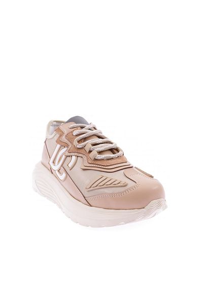 DGN Women's Lace-Up Thick Sole Sneakers Shoes Tan 15298163118