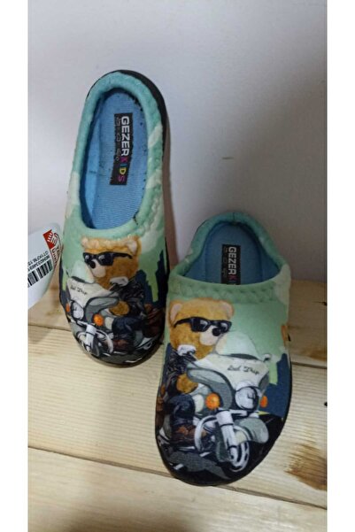 GEZER KIŞLIK İÇİ PAMUKLU RAHAT TABAN AYI DESENLİ ERKEK ÇOCUK EV TERLİĞİ