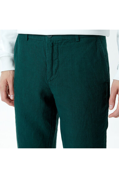 Lacoste Erkek Slim Fit Chino Yeşil Pantolon