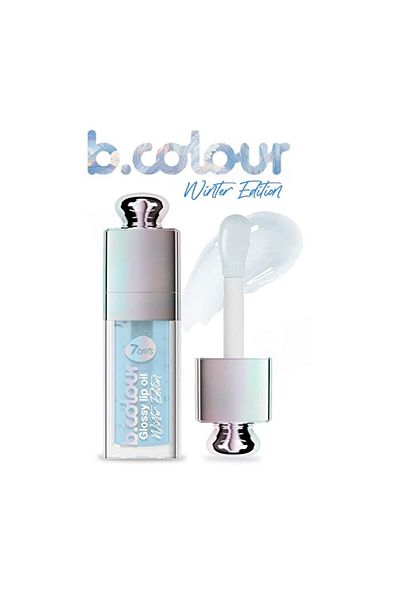 7DAYS Glossy Lip Oil B.Colour - 01 Cool Baby, Winter Edition - 9 Gr