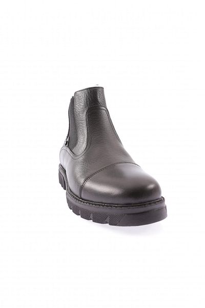 DGN Men's Stretch Detailed Chelsea Boots Black Genuine Leather 3621022696