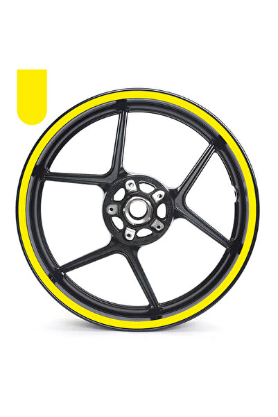 ARONA Motosiklet Tam Jant Dış Kaplama Sticker Etiketi Yapışkanlı Folyo Şık Gö...