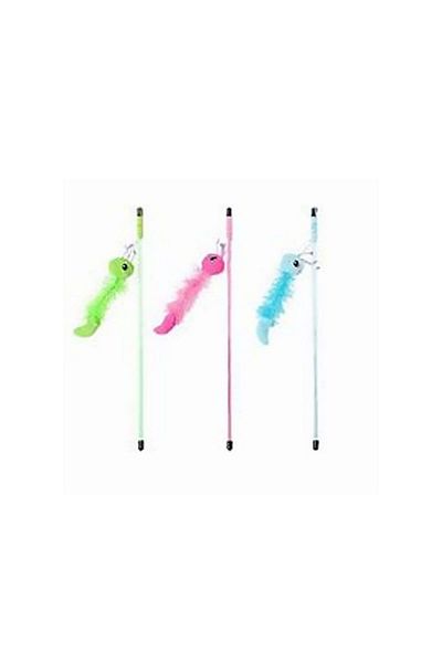 Pawise Cat Fishing Rod Green Caterpillar 48 Pieces Boxed Hnzrn