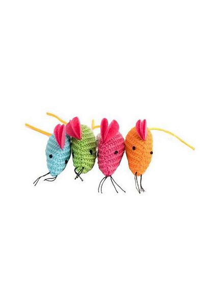 Pawise Cat Toy Plush Mouse 96 Pieces Boxed Hnzrn