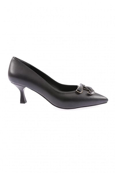 DGN Accesoriu pentru femei cu vârf ascuțit pantofi cu toc negru 2154412821