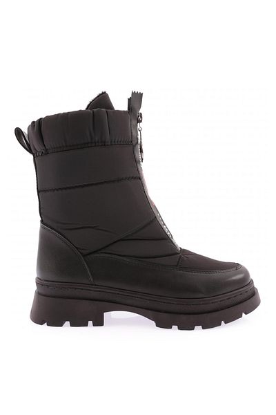 DGN 007-22k Damen-Fallschirmstiefel mit Frontfesseln Schwarz