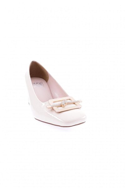 DGN Pantofi de rochie de seara de dama din piele lacuita sifonata 212222621