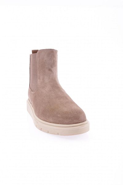 DGN Γυναικείες Stretch Λεπτομερείς Μπότες Μπεζ Suede Γνήσιο δέρμα 331126910