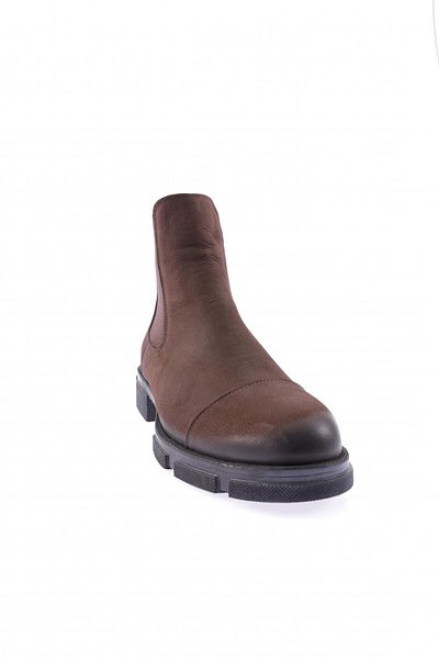 DGN Men's Chelsea Boots Brown Nubuck Genuine Leather 95323210