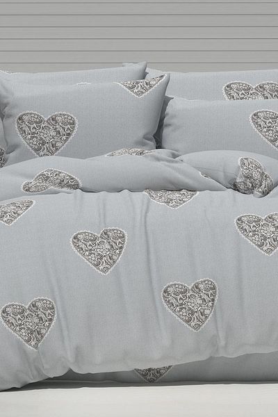 LATTE TEKSTİL Σετ Παπλωματοθήκη Sunrise Double, Cotton Ranforce, Συνδυασμός Ύφασμα με Σχέδια