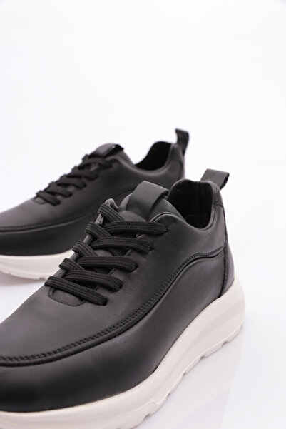 DGN Kadın Kalın Taban Sneakers Ayakkabı Siyah 5552678