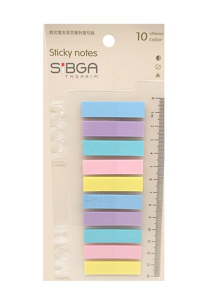 sibga tasarım Transparent Colored Postit Post-it Post ItBookmark Bookmark Postit Sticker Note Paper 200 Sheets