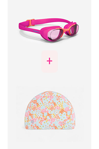 Decathlon Çocuk Yüzme Gözlüğü ve Bone Seti