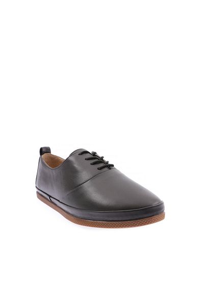 DGN Women's Lace-Up Comfort Shoes Genuine Leather Black 33112210108