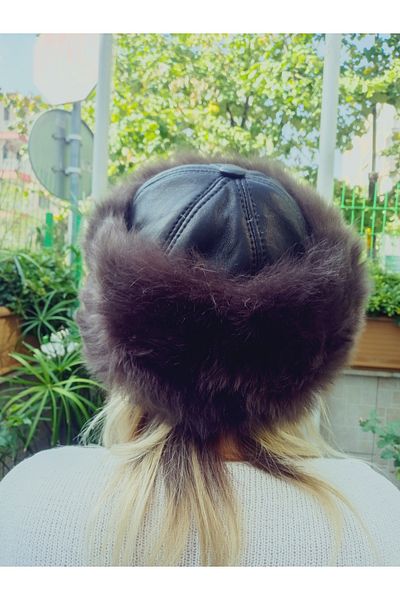 hoaryage Toskanalı Sheep Fur Inside Börk, Hat, Beanie