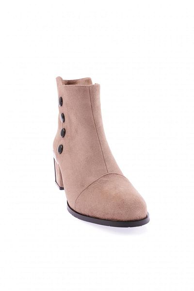 DGN Γυναικείες μπότες με τακούνι Mink Suede - Λεπτομέρεια αξεσουάρ 83621033