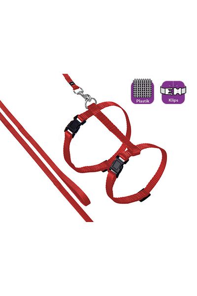 Karlie Chest Leash+Extension 110 cm Red Alsat