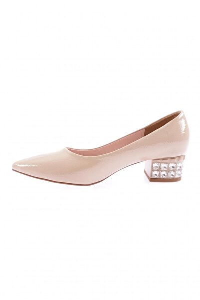 DGN 700 Model Women's - Short Heel Shoes with Pointed Toe and Crystal Stone Detail
