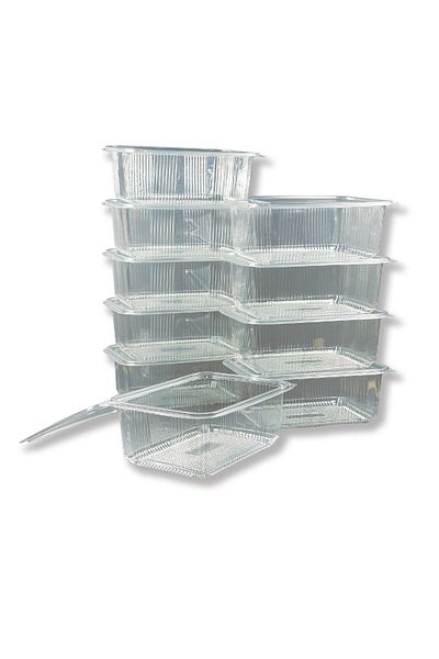 Home Plastic Sealed Pot 2000 Gr Cc 2kg Use Horse Disposable Plastic Bowl with Lid 200 Pcs