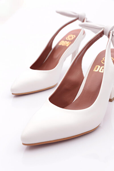 DGN Kadın  Abiye Ayakkabı Beyaz 81221029