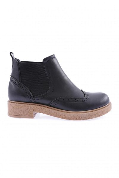 DGN Women's Laser Stretch Detailed Boots Black 4143233