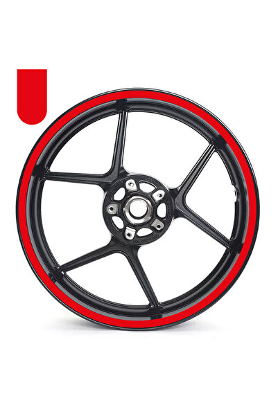 ARONA Motosiklet Tam Jant Dış Kaplama Sticker Etiketi Yapışkanlı Folyo Şık Gö...