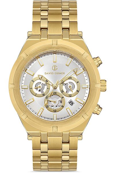 DAVID GUNER Sari Coated White Dial Men's Watch Dg-8336Ga-B1