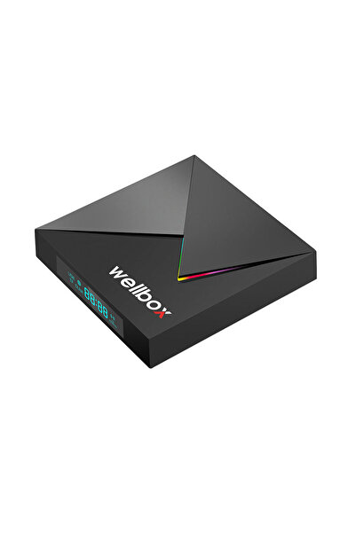 Class WELLBOX MAX3 Android TV BOX Wi-Fi Bluetooth HDMI Hafızalı Uydu Alıcısı