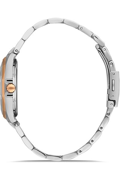DAVID GUNER Rose White Coated Rose Dial Women's Watch Dg-8374La-E5
