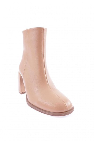DGN Γυναικείες μπότες με στρογγυλό τακούνι Nude Bouncer 51653285