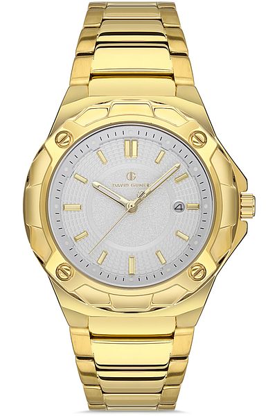 DAVID GUNER Black Dial with Yellow Coating Men's Watch Dg-8353Ga-B1