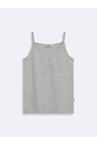 Ltb Basic Wide Collar Gray Undershirt