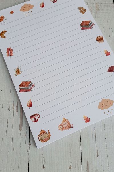 Burak Baskı Tasarım New Year's Striped A5 Notepad - Memopad, Notepad, Notebook, Note Paper