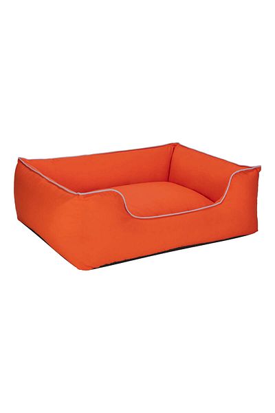 Pet Comfort Alpha Dog Bed Orange W White Piping L 105X85Cm Zrnet