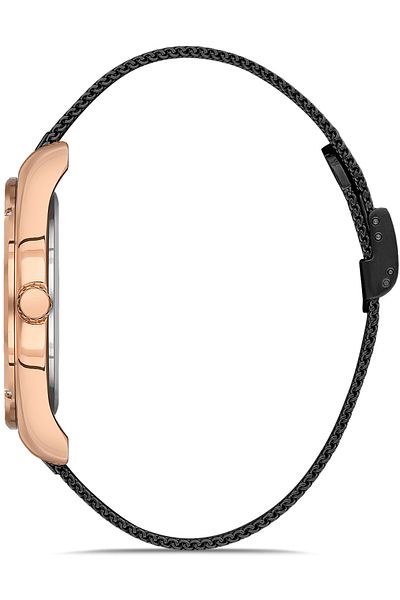 DAVID GUNER Rose Black Coated Black Dial Men's Watch Dg-8285Gc-R2