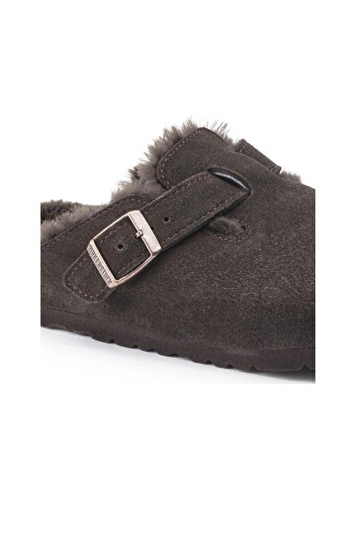 Birkenstock Boston Suede Shearling Women's Slippers
