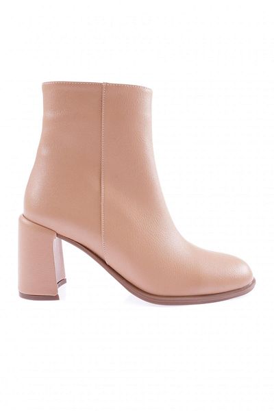 DGN Γυναικείες μπότες με στρογγυλό τακούνι Nude Bouncer 51653285