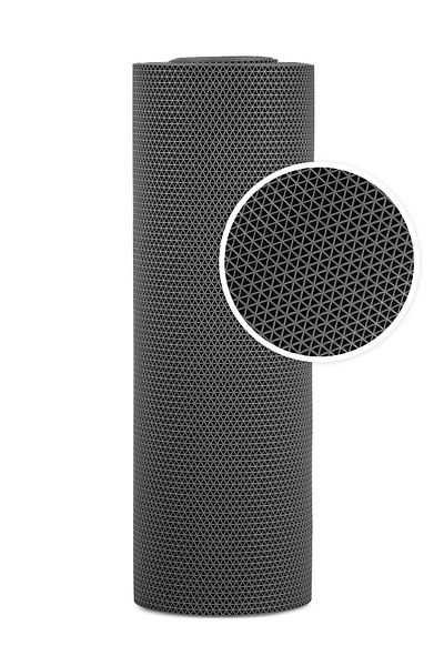 TBMPLASTİK Non-Slip Gray Star Mat Width:120cm
