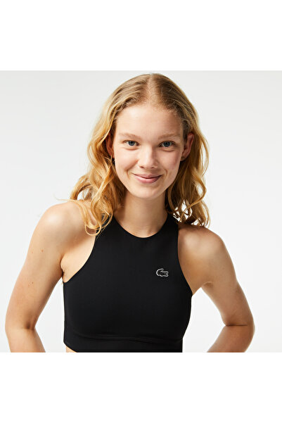 Lacoste Active Kadın Slim Fit Kolsuz Siyah Bra