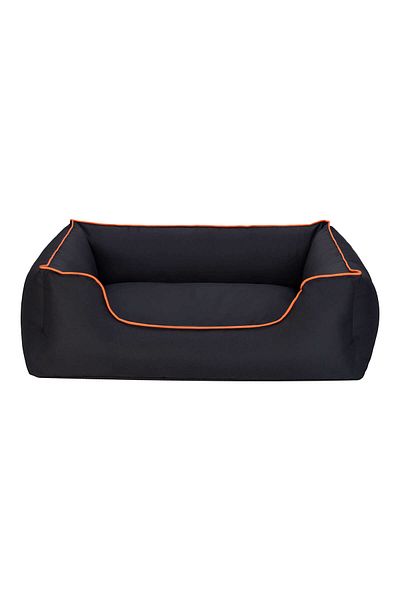 Pet Comfort Alpha Dog Bed Black W Orange Piping L 105X85Cm Zrnet
