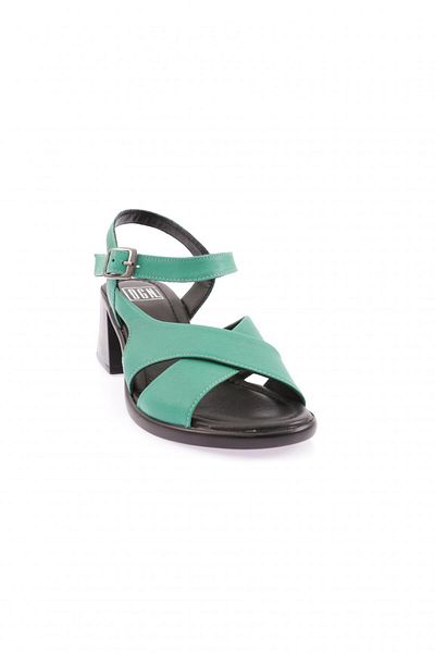 DGN 12006-2108 Women's Cross Strap Ankle Strap Thick Heel Sandals