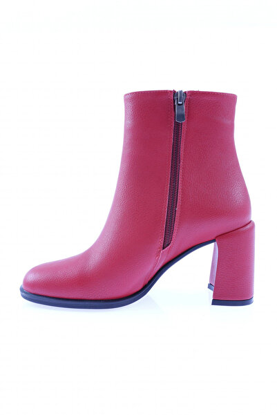 DGN 4054 Yuvarlak Burun Topuklu Kadin Bot