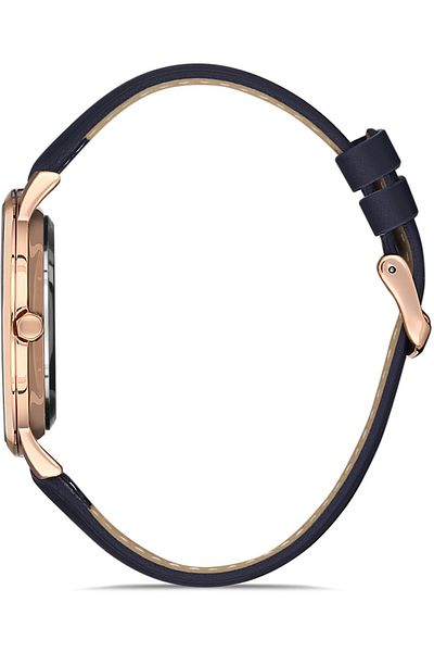 DAVID GUNER Rose Coated Blue Dial Men's Watch Dg-8287Gb-T3