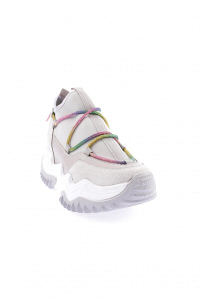 DGN Z94 23Y Mega Thick Sole and Glitter Detailed Women's Sneakers