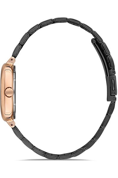 DAVID GUNER Rose Black Coated Black Dial Women's Watch Dg-8398La-R2