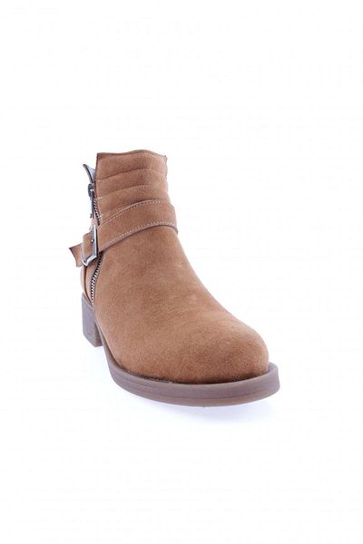 DGN Tan Suede Γυναικείες Μπότες με τακούνι - Ζώνη 51153275