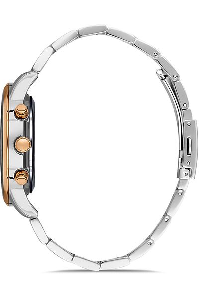 DAVID GUNER Rose White Coated Brown Dial Men's Watch Dg-8392Ga-E6