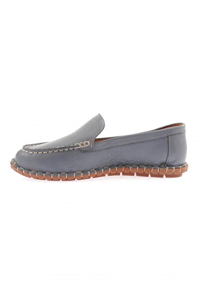 DGN 603-23y Kadin Dikiş Detayli Loafer Ayakkabı
