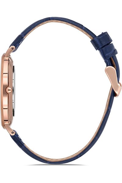 DAVID GUNER Rose Coated Blue Dial Men's Wristwatch Dg-8074Gb-T3